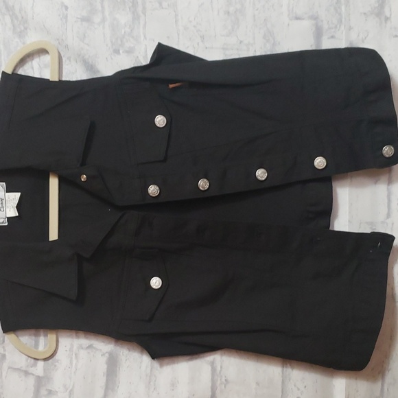 Black Denim Vest - M - Picture 6 of 7